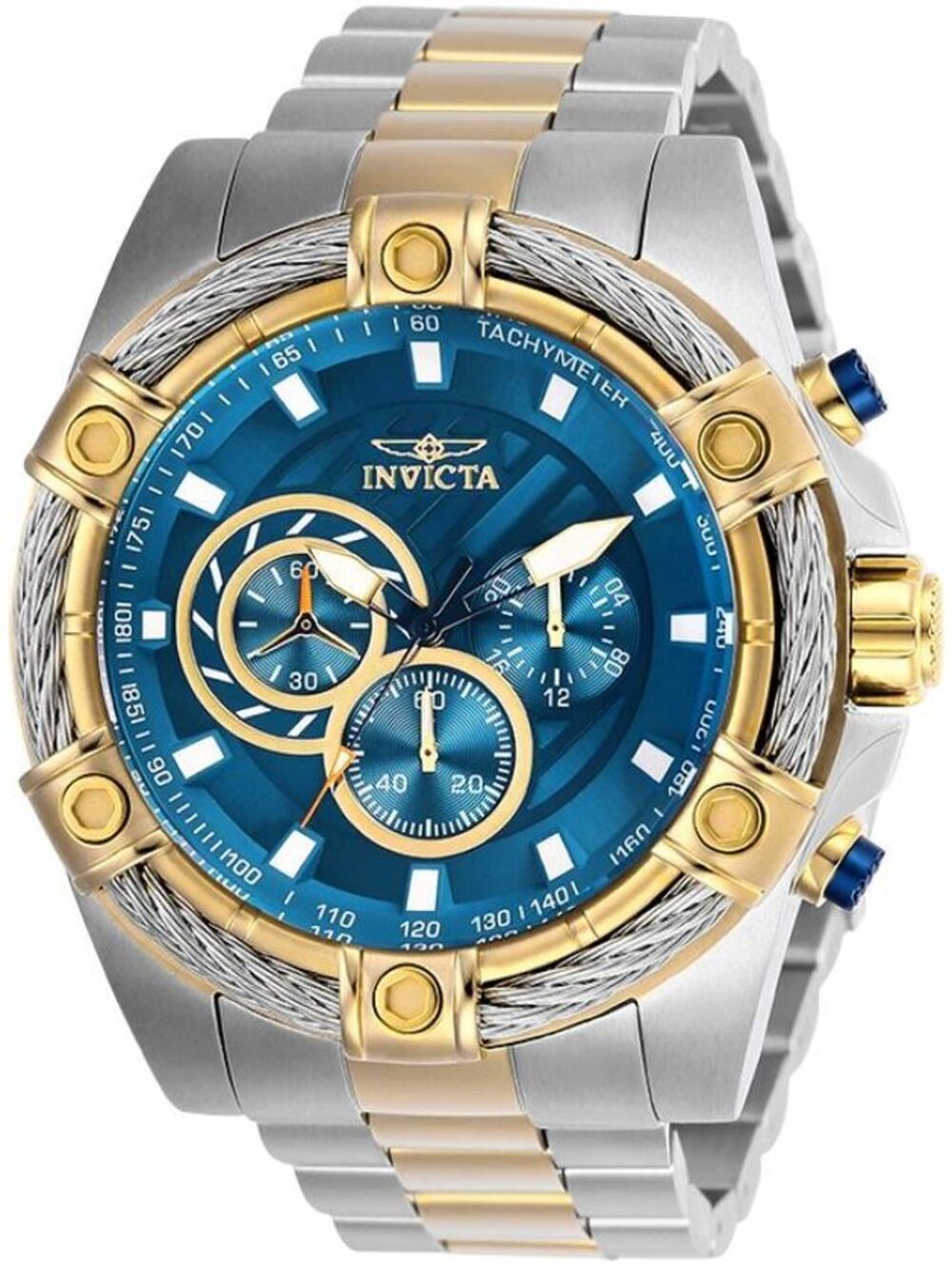 Invicta Bolt Ace Men's Watch - 52mm, Steel, Gold (25522)